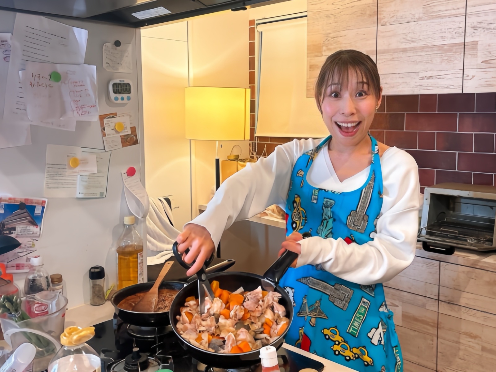 みきママページ ランチは焼き鳥丼です！】 . . . レンチンおひたしとオイスターソース